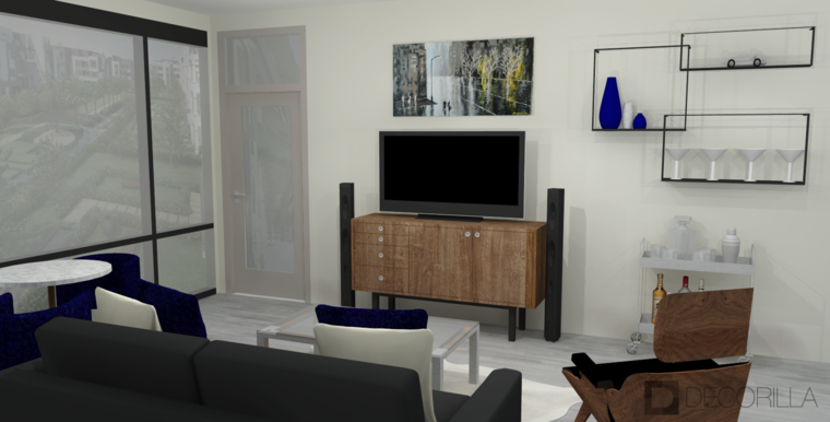 Online design Modern Living Room by Amber K. thumbnail