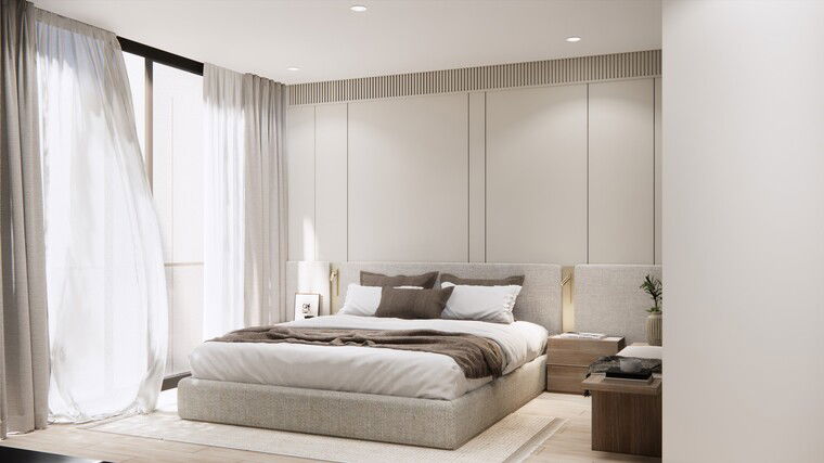 Online design Modern Bedroom by Carissa L. thumbnail