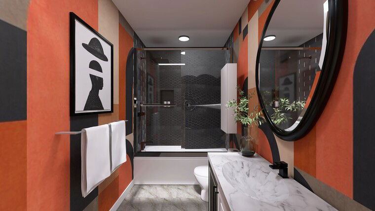 Online design Modern Bathroom by Sierra G. thumbnail