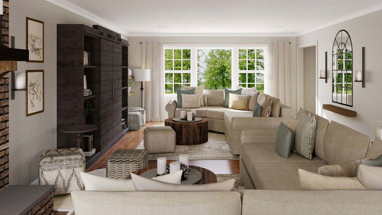 Online design Traditional Living Room by Selma A. thumbnail