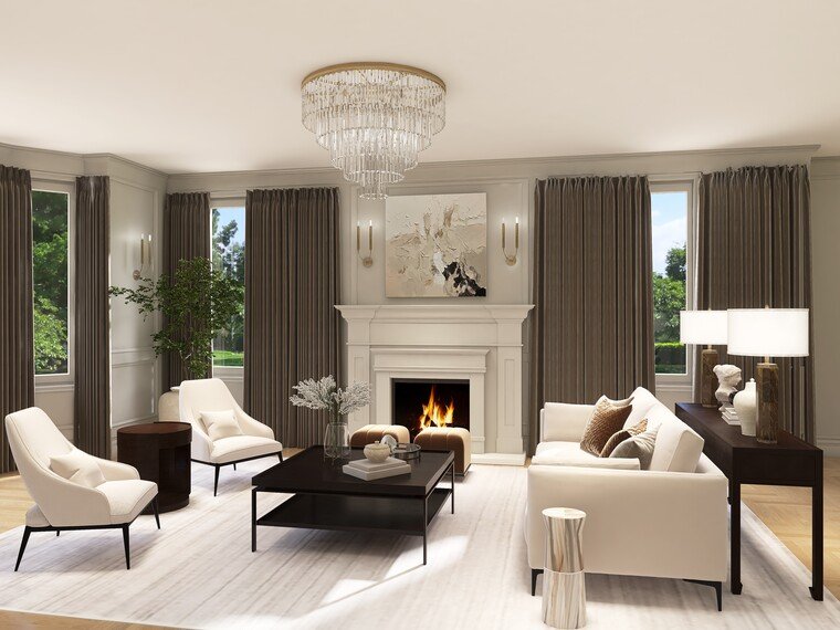 Online design Contemporary Living Room by Kimberly K. thumbnail