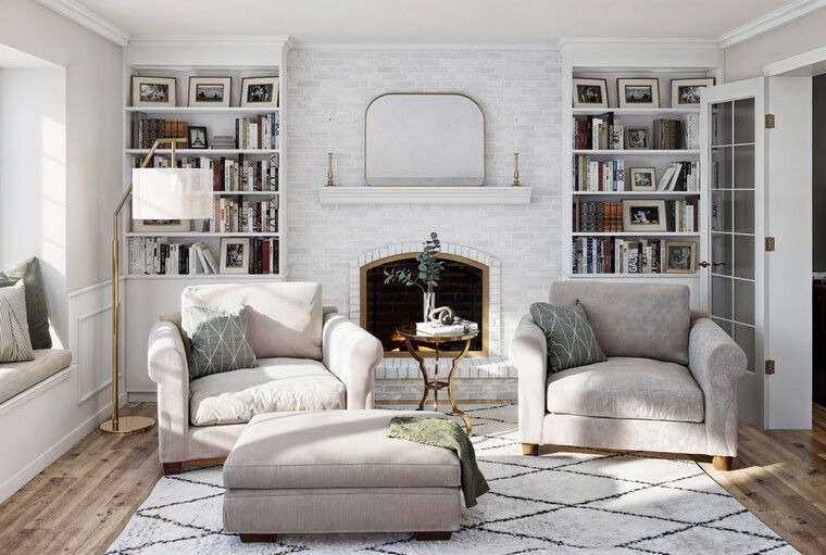 Diseño en línea Oficina en Casa Transitional por Lara D. miniatura