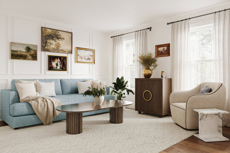 Online design Contemporary Living Room by Jillian M. thumbnail