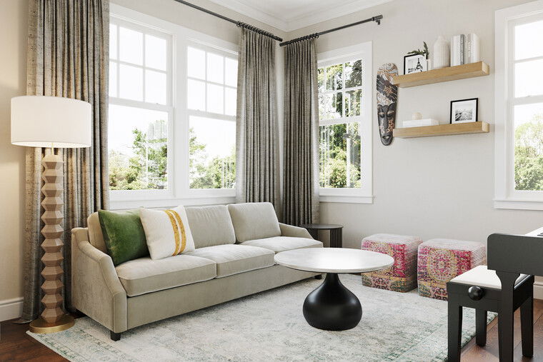 Online design Transitional Living Room by Jillian M. thumbnail