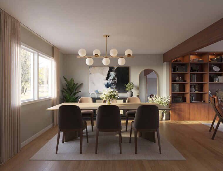 Online design Transitional Dining Room by Nada M. thumbnail