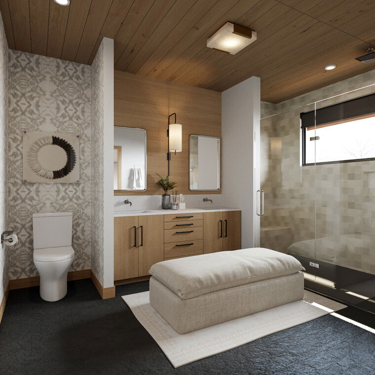 Online design Modern Bathroom by Courtney B. thumbnail