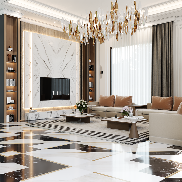 Online design Glamorous Living Room by Tara M. thumbnail