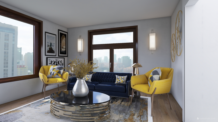 Online design Modern Living Room by Gargi K. thumbnail