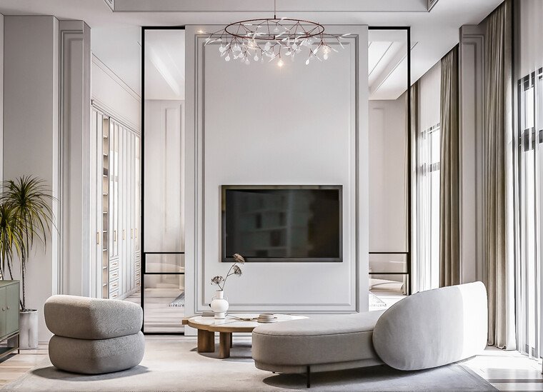 Online design Glamorous Living Room by Raneem K. thumbnail