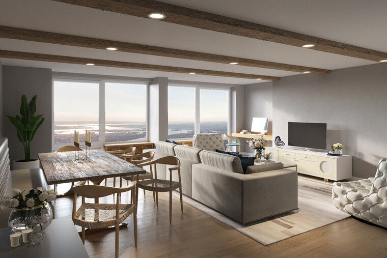 Online design Contemporary Combined Living/Dining by Joyce H. thumbnail