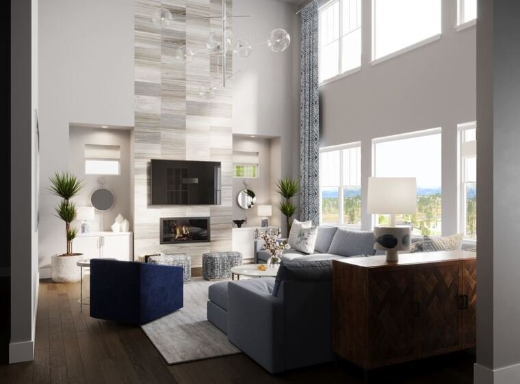 Online design Transitional Living Room by Berkeley H. thumbnail