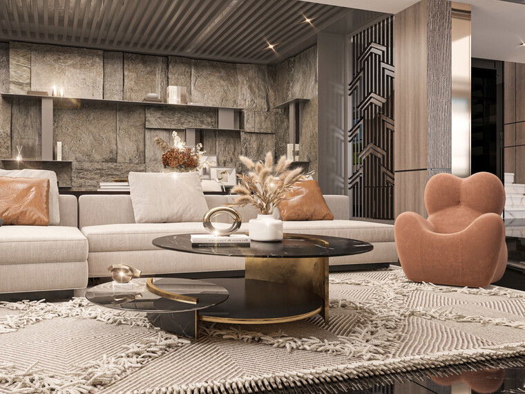 Online design Contemporary Living Room by Esra S. thumbnail