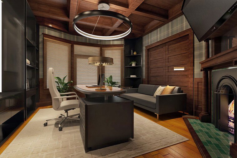 Online design Contemporary Home Office by Ibrahim H. thumbnail