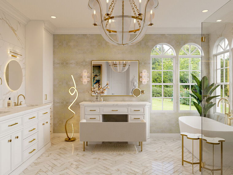 Online design Glamorous Bathroom by Casey H. thumbnail