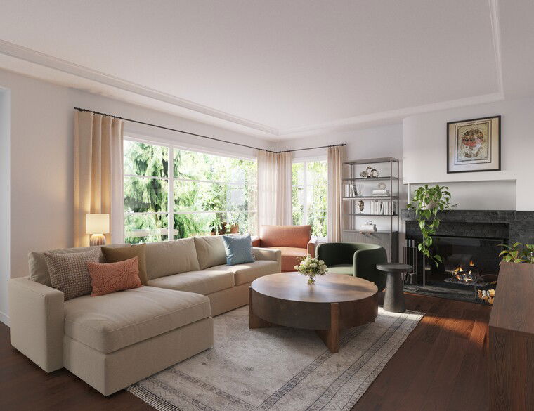 Online design Eclectic Living Room by Nada M. thumbnail