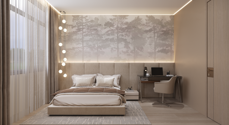 Online design Modern Bedroom by Alice H. thumbnail