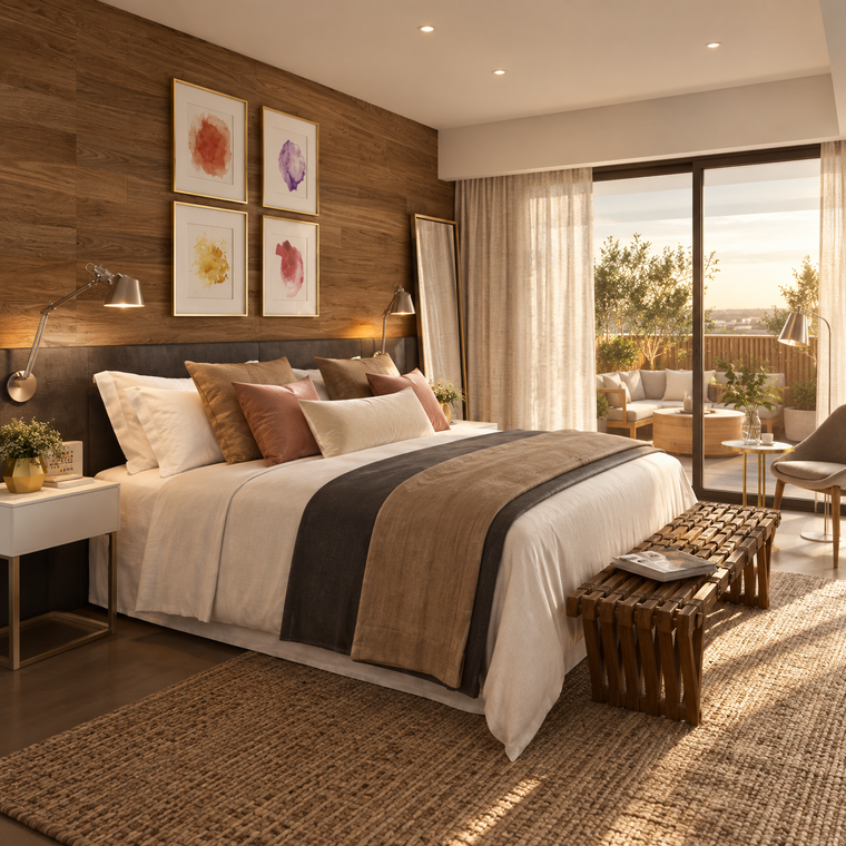 Diseño en línea Dormitorio Contemporáneo por Vale G. miniatura