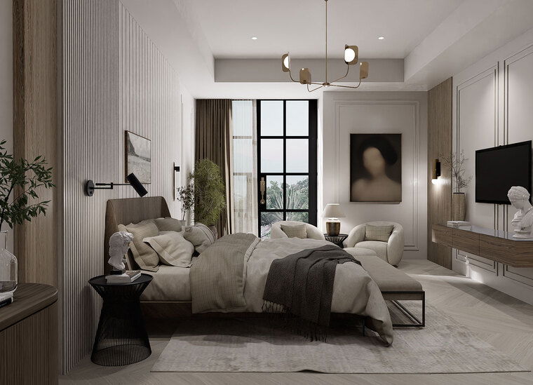 Online design Transitional Bedroom by Lauren O. thumbnail