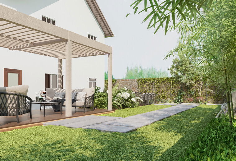 Online design Modern Patio by Raneem K. thumbnail