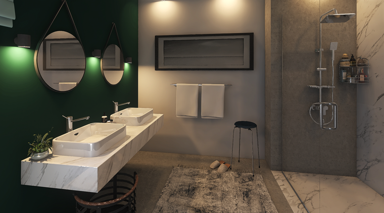 Online design Contemporary Bathroom by Lizzy M. thumbnail