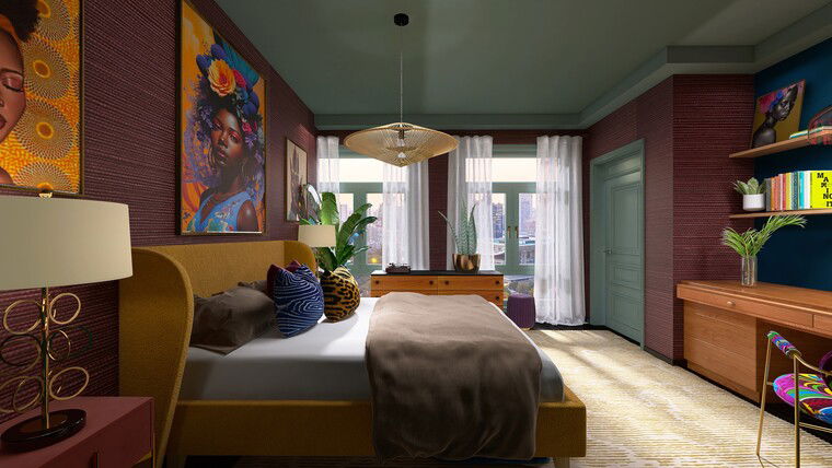 Online design Eclectic Bedroom by Sierra G. thumbnail