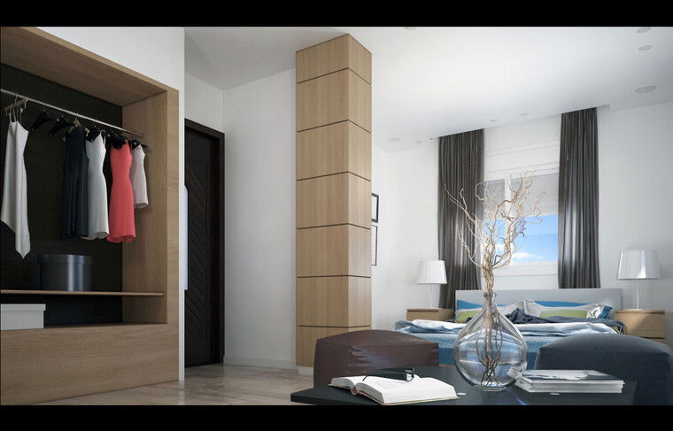 Online design Modern Bedroom by Hiba N. thumbnail