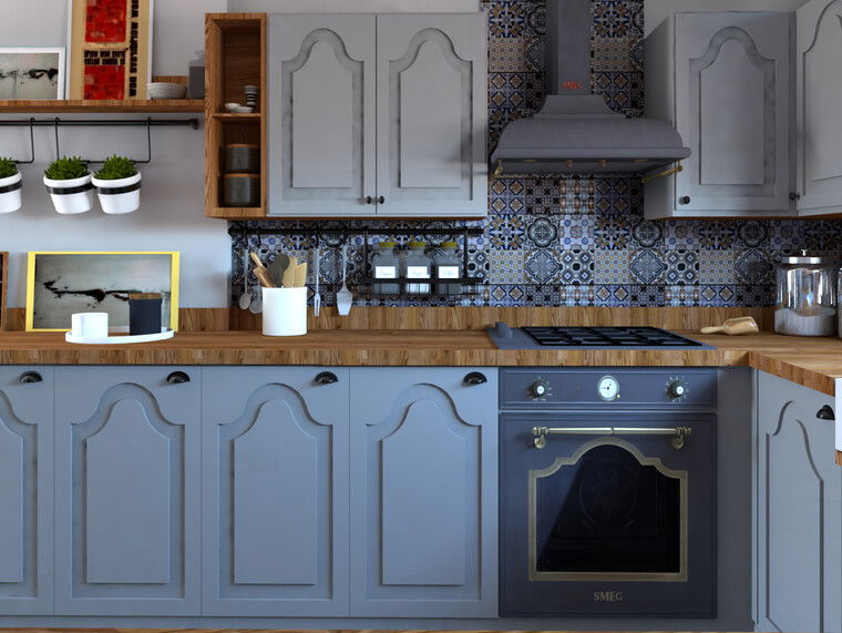 Diseño en línea Cocina Ecléctica por Eleni M. miniatura