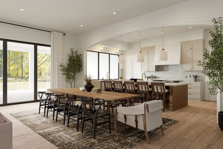 Online design Transitional Combined Living/Dining by Sharné L. thumbnail