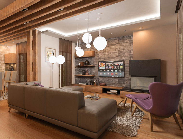 Diseño en línea Sala de estar ecléctica por Natasa P. miniatura