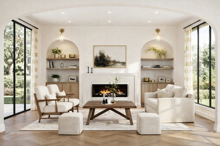 Online design Transitional Living Room by Mahirah H. thumbnail