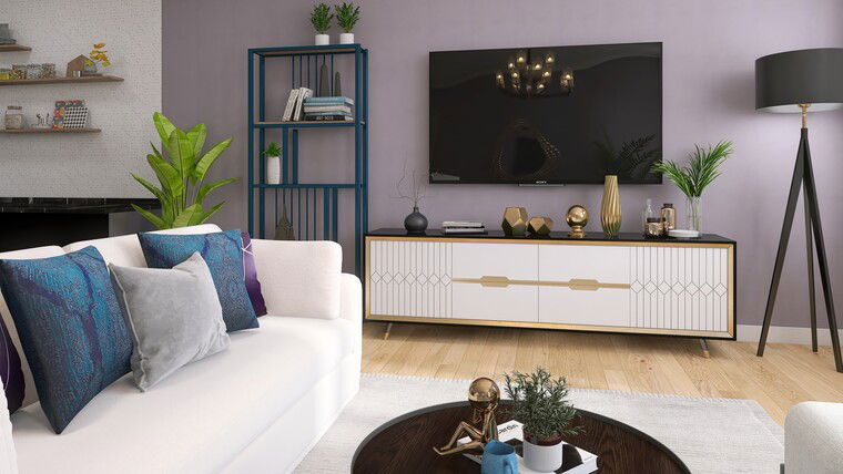 Diseño en línea Sala Glamurosa por Ivonne O. miniatura