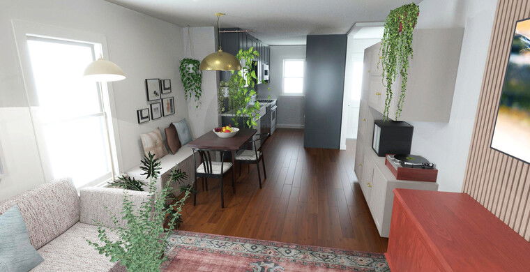 Diseño en línea Sala/Comedor Moderno por Carla A. miniatura