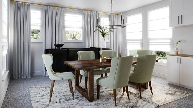 Online design Transitional Dining Room by Maria G. thumbnail