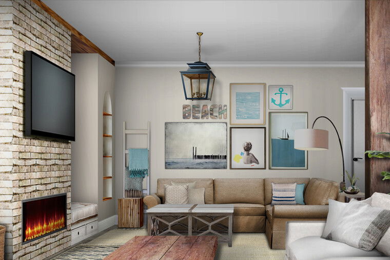 Online design Beach Living Room by Marisa G. thumbnail