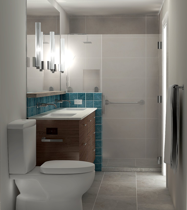 Online design Contemporary Bathroom by Theresa W. thumbnail