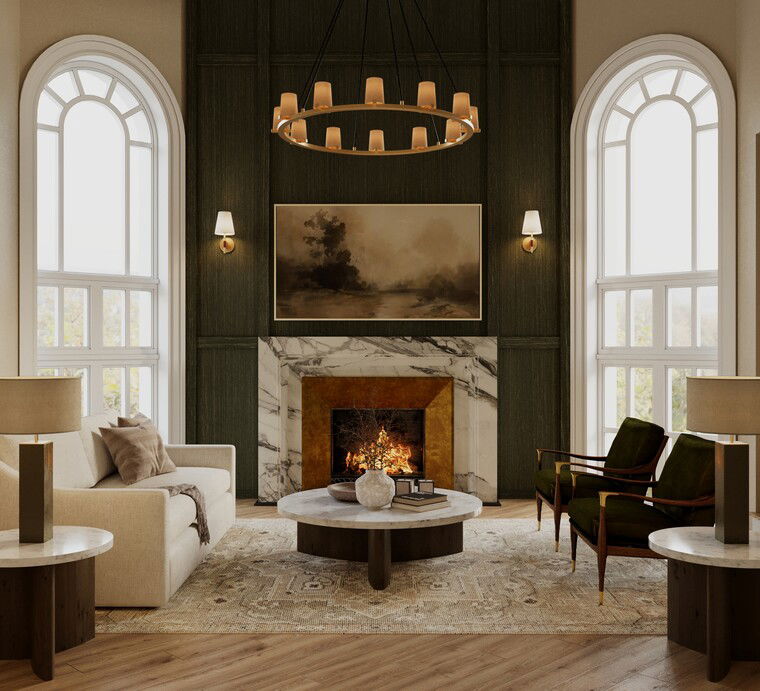Online design Transitional Living Room by Thoraya A. thumbnail