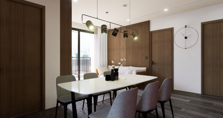 Diseño en línea Sala/Comedor Combinado Contemporáneo por Dusan J. miniatura