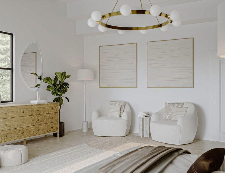 Diseño en línea de dormitorio moderno por Sharné L. miniatura