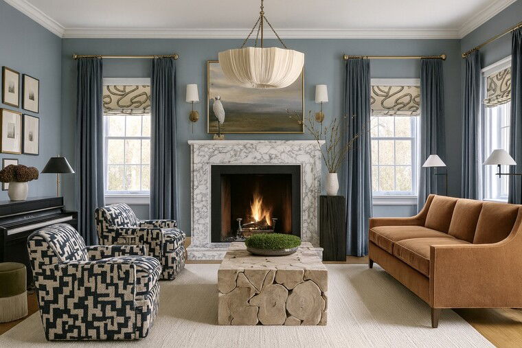Online design Eclectic Living Room by Marya W. thumbnail
