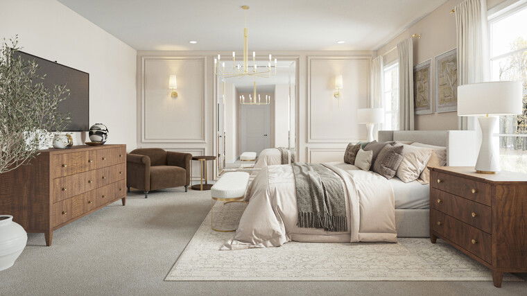 Online design Modern Bedroom by Leyla A. thumbnail