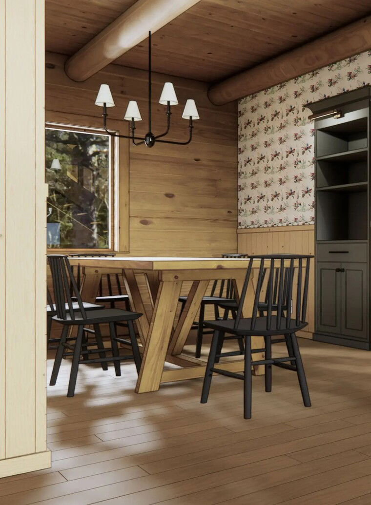 Diseño en línea Comedor de campo/Cabaña por Lauren K. miniatura
