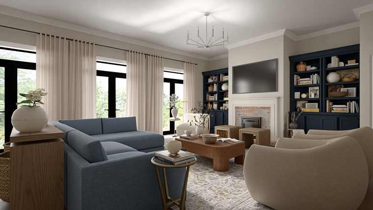 Online design Contemporary Living Room by Andrea G. thumbnail