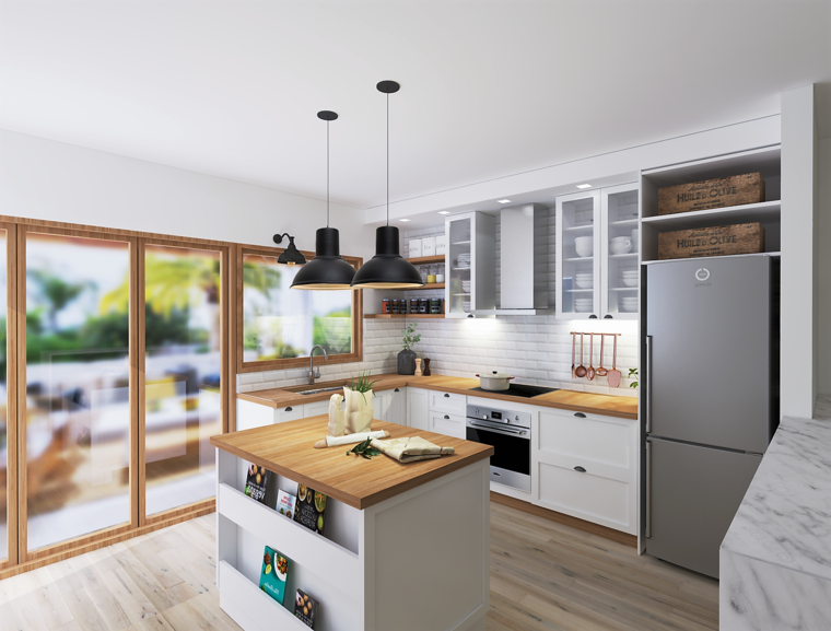 Diseño en línea Cocina Transicional por Vale G. miniatura