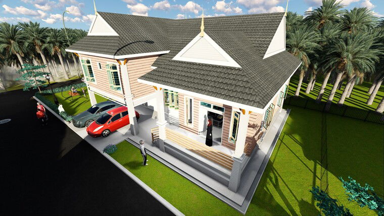 Online design Traditional Home Office by Fatehah N. thumbnail