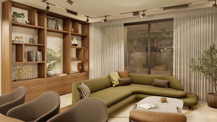 Online design Contemporary Combined Living/Dining by Jovanka V. thumbnail