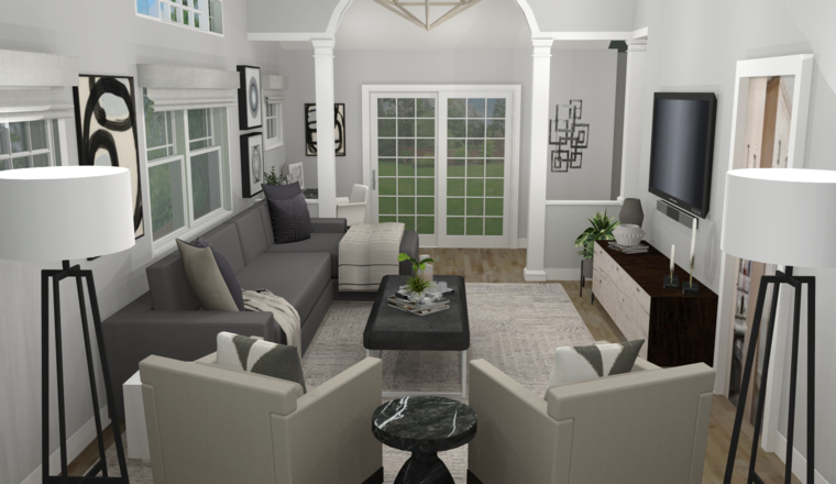 Online design Modern Living Room by Amber K. thumbnail