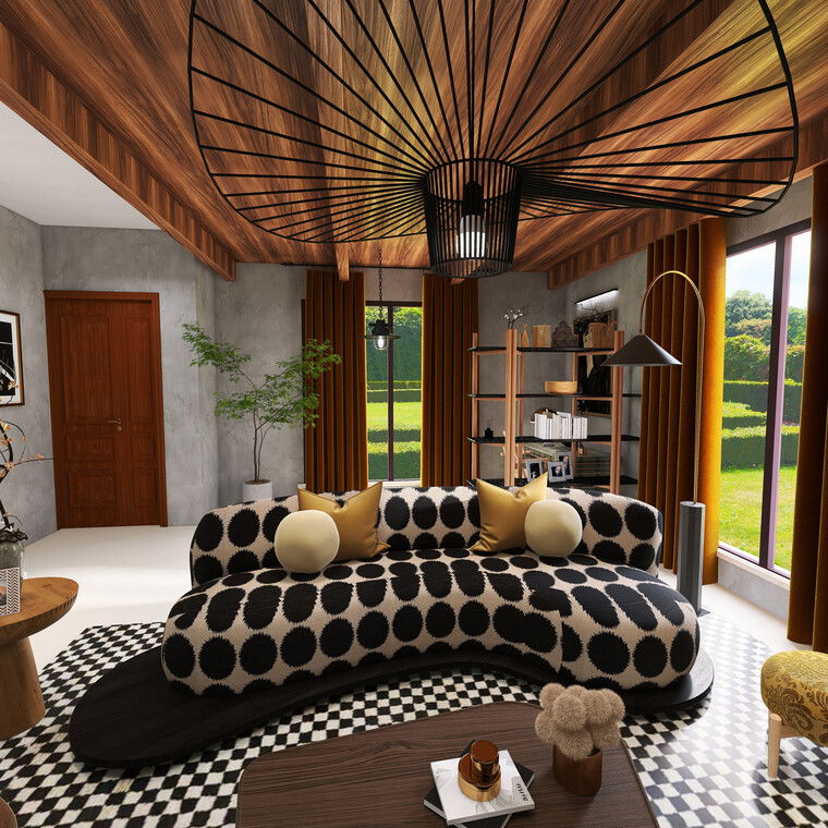 Online design Contemporary Living Room by Elian M. thumbnail