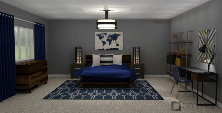 Diseño en línea Dormitorio Transitional por Amber K. miniatura