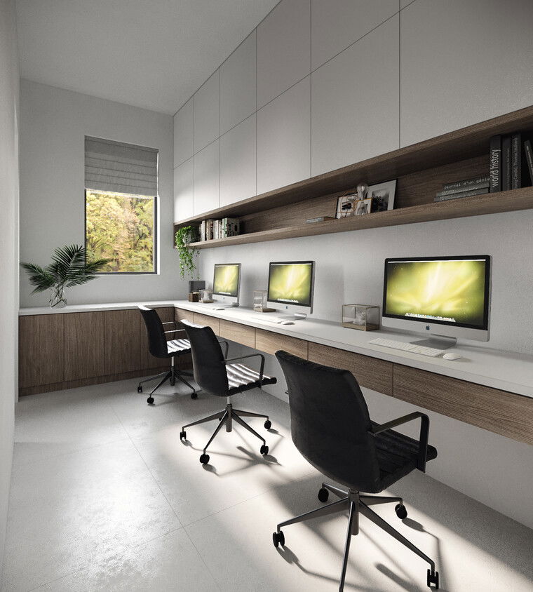 Online design Contemporary Home Office by Laura A. thumbnail