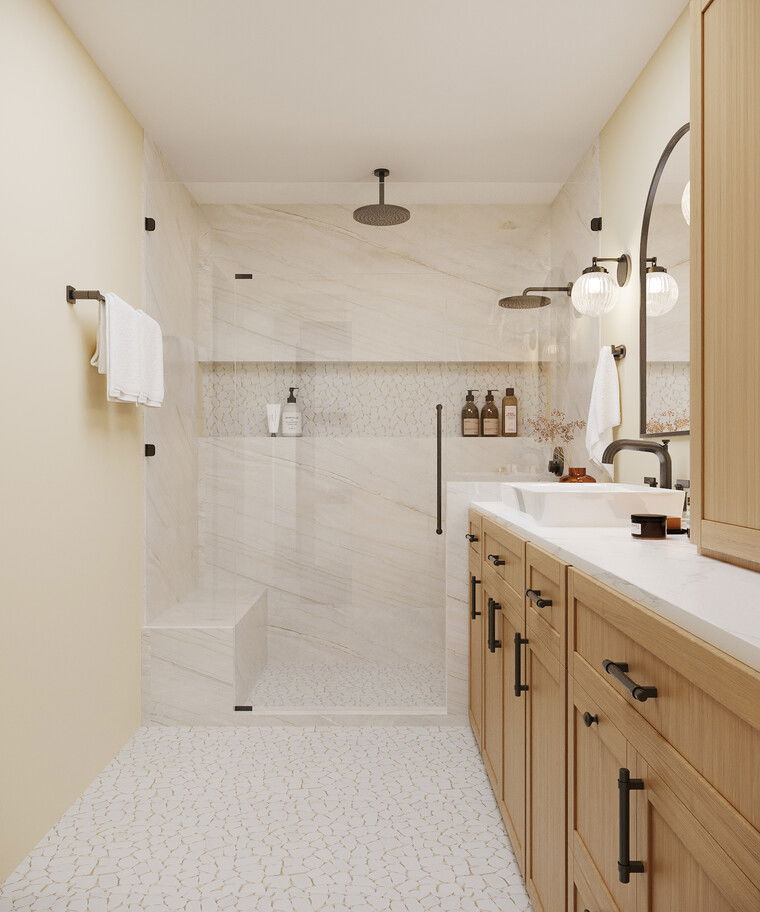 Online design Transitional Bathroom by Jillian M. thumbnail